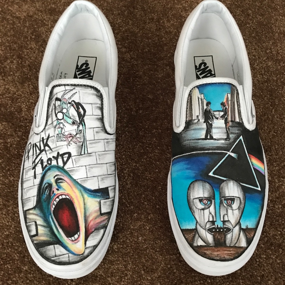 Pink Floyd Hand Painted Shoes